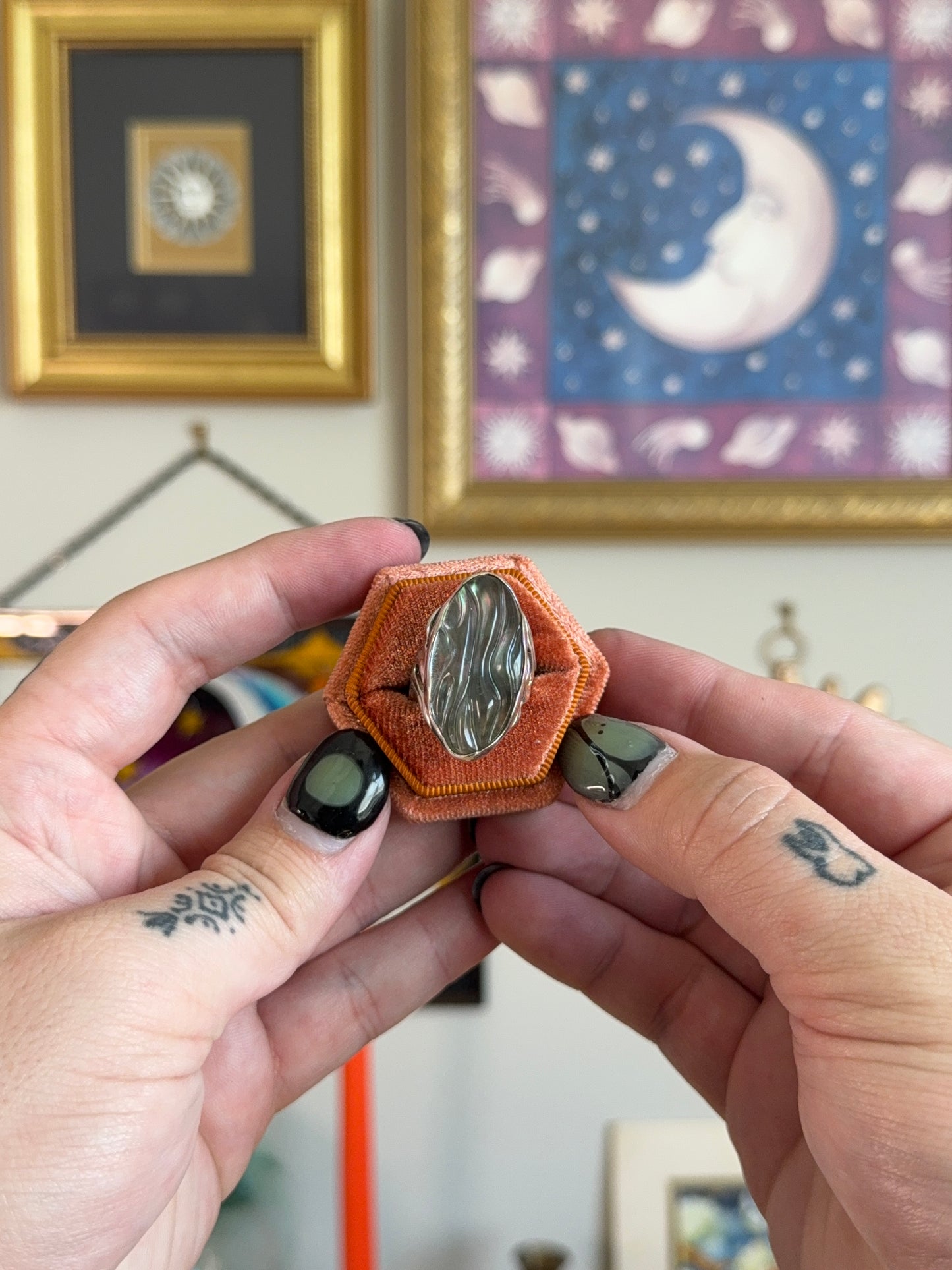 Carolyn pollack abalone ring