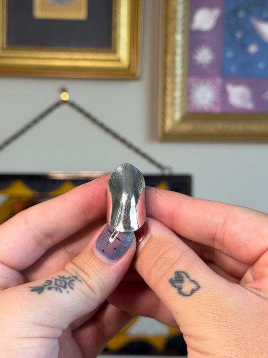 Elongated modernist ring