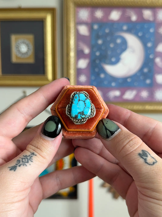 Big turquoise ring