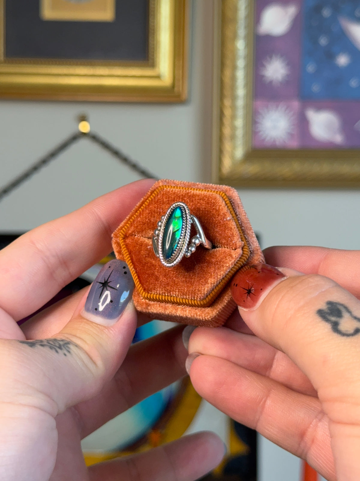 Elongated Abalone ring