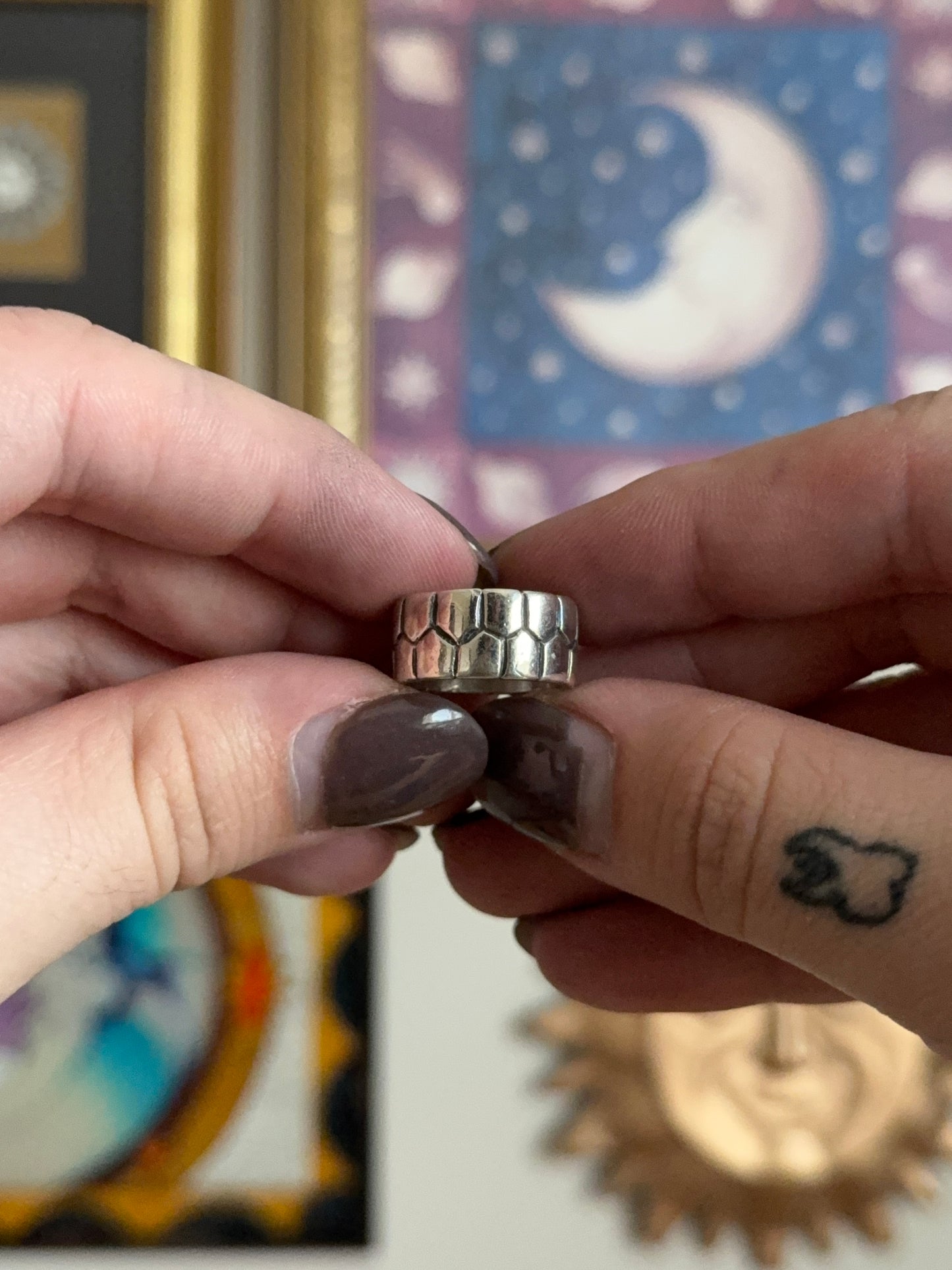 Sterling Silver Textured band
