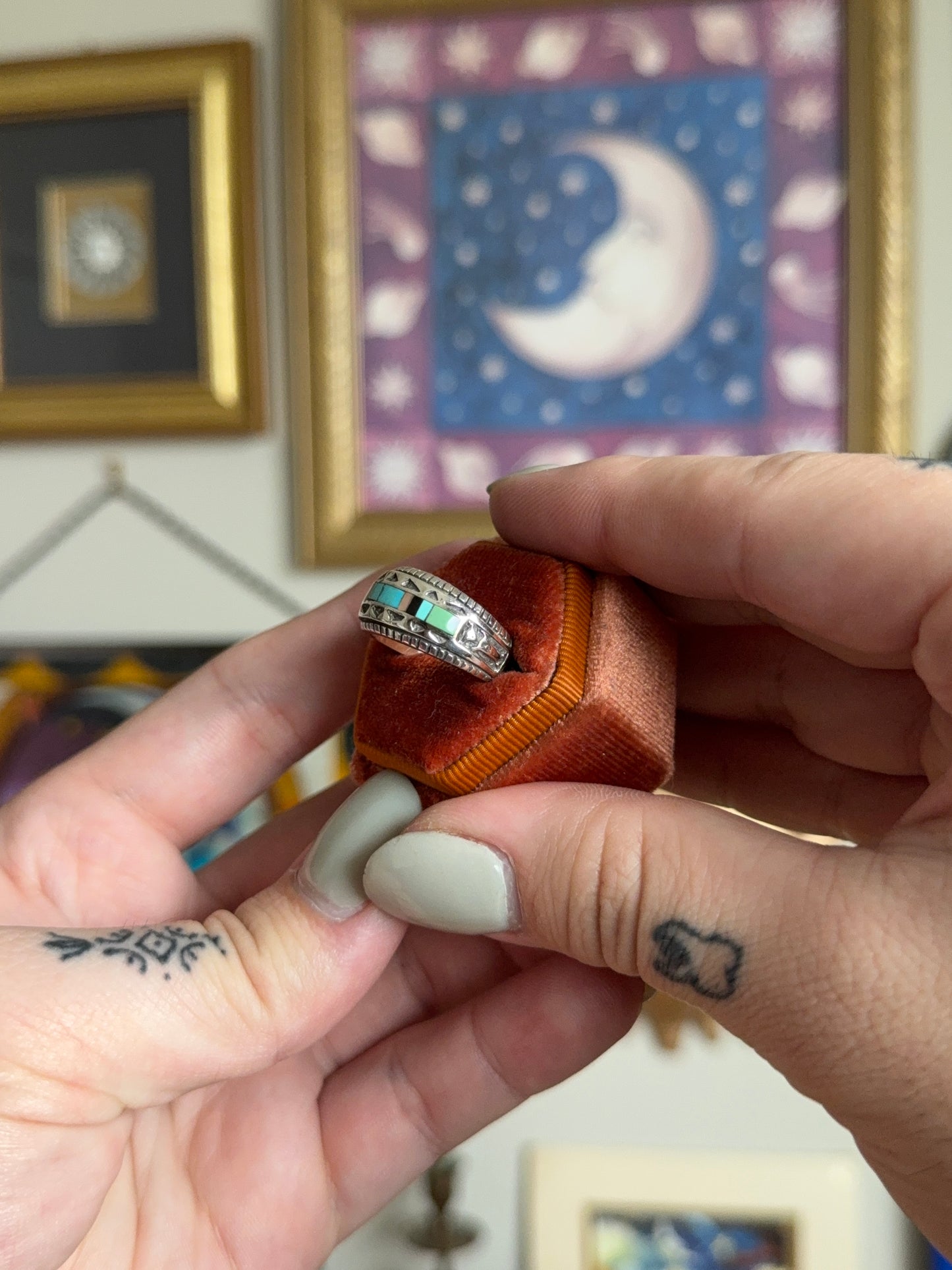 Multi stone band Navajo style