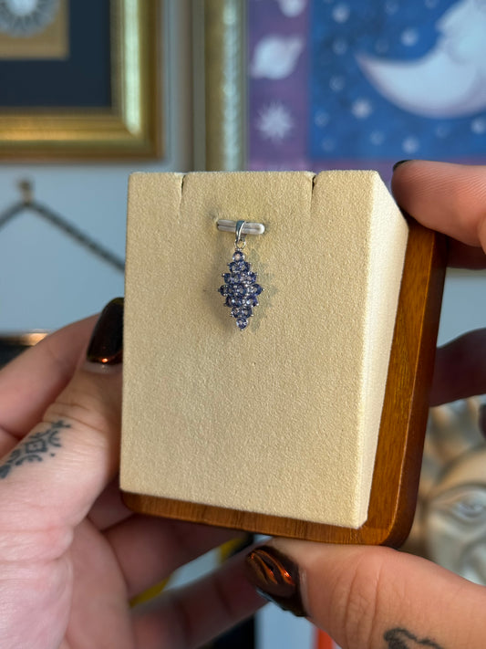 Marquise tanzanite pendant
