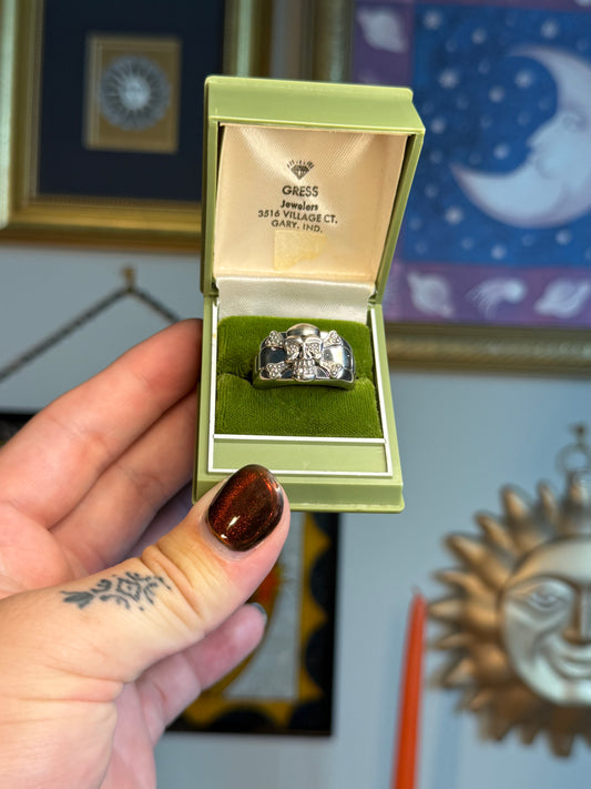Pirate style skull ring