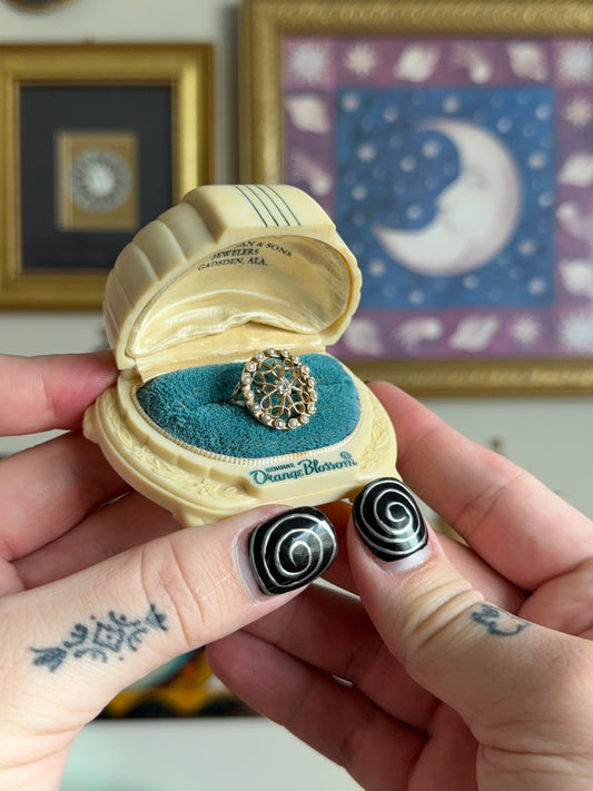 Antique Diamond & seed pearl ring