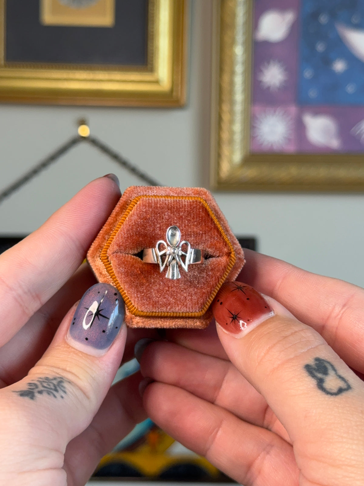 Spoon angel ring