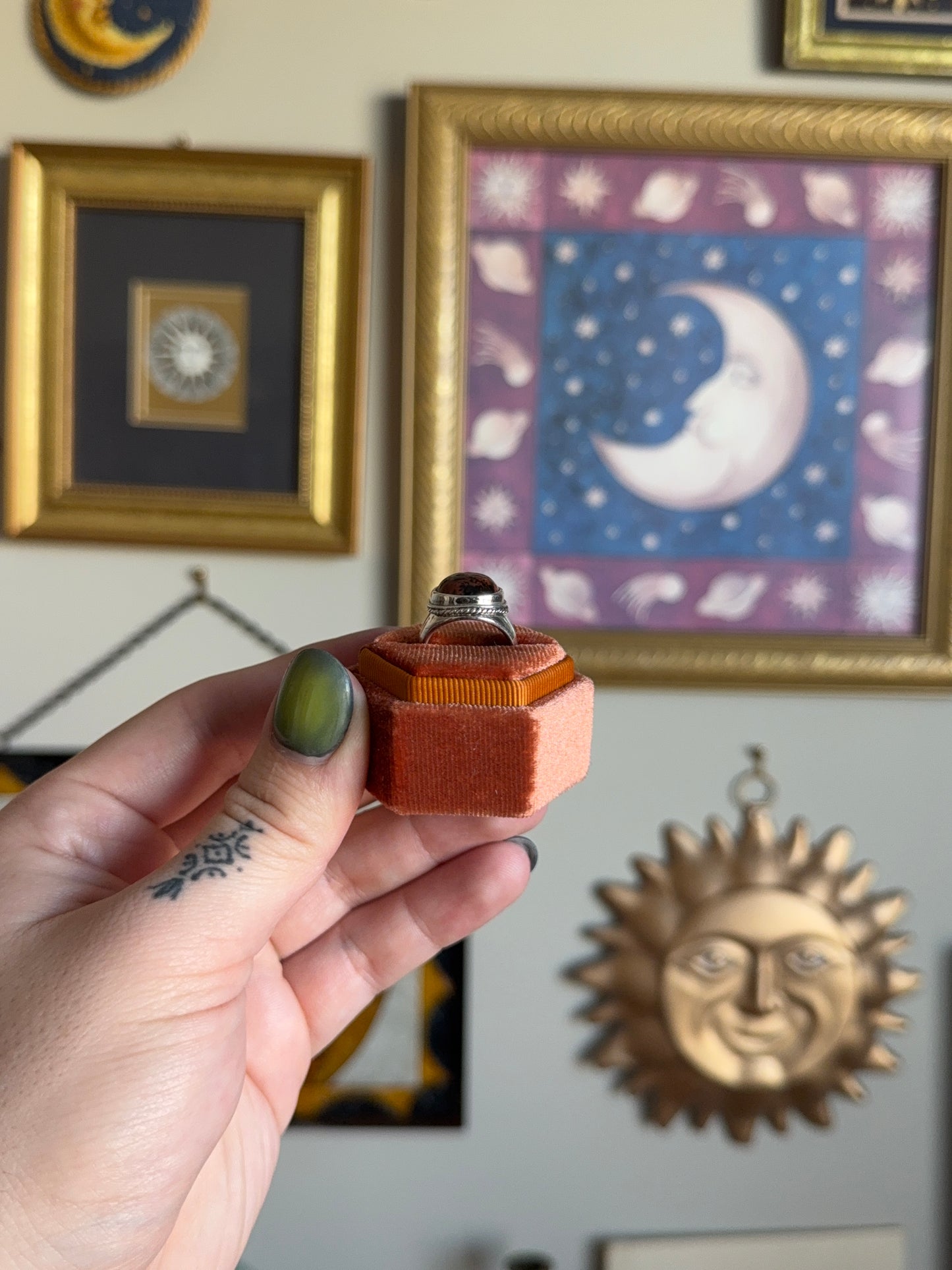 Mahogany Obsidian ring