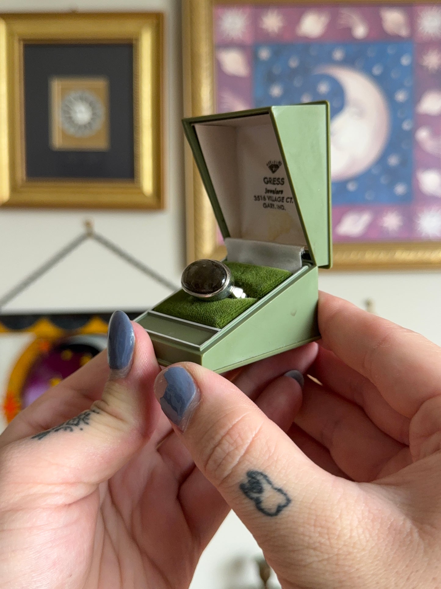 Labradorite ring
