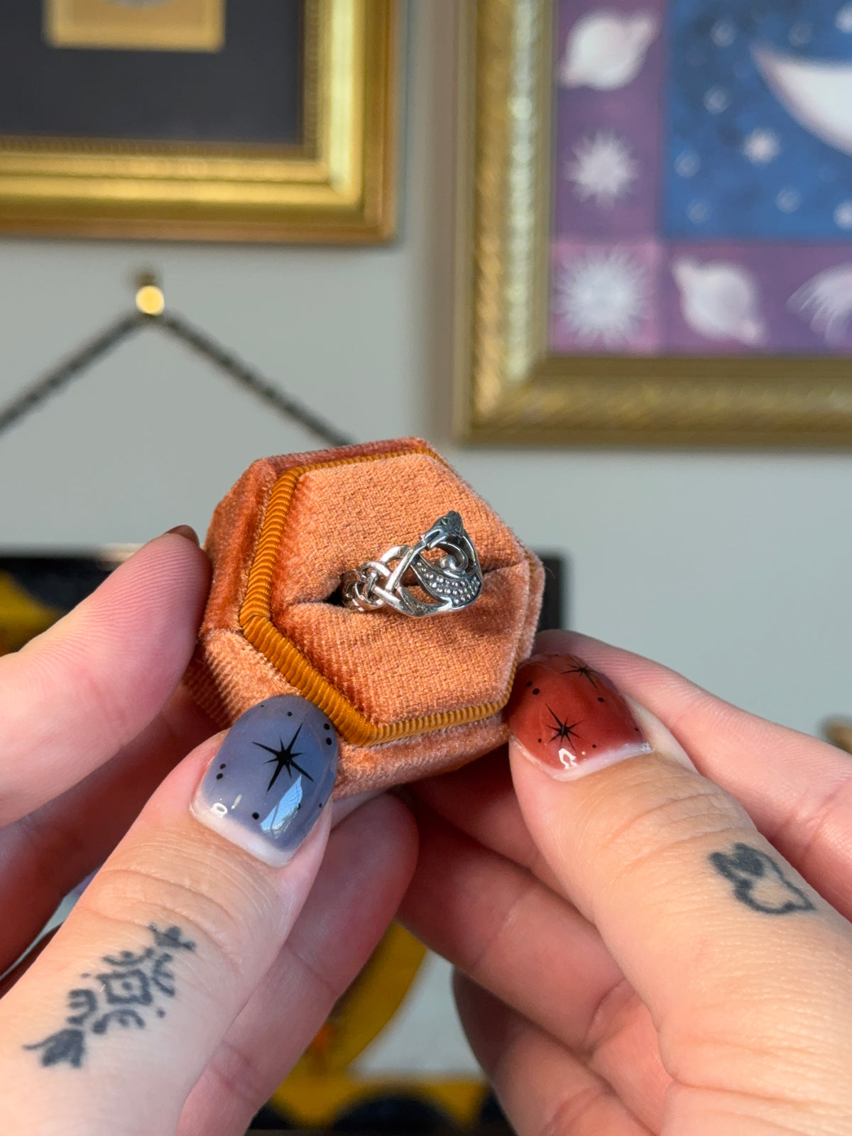Celtic dragon ring