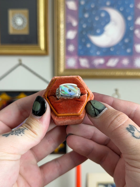 Chunky Abalone ring