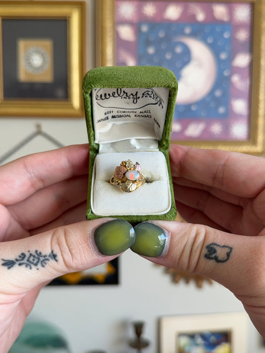 Black hills gold Opal ring