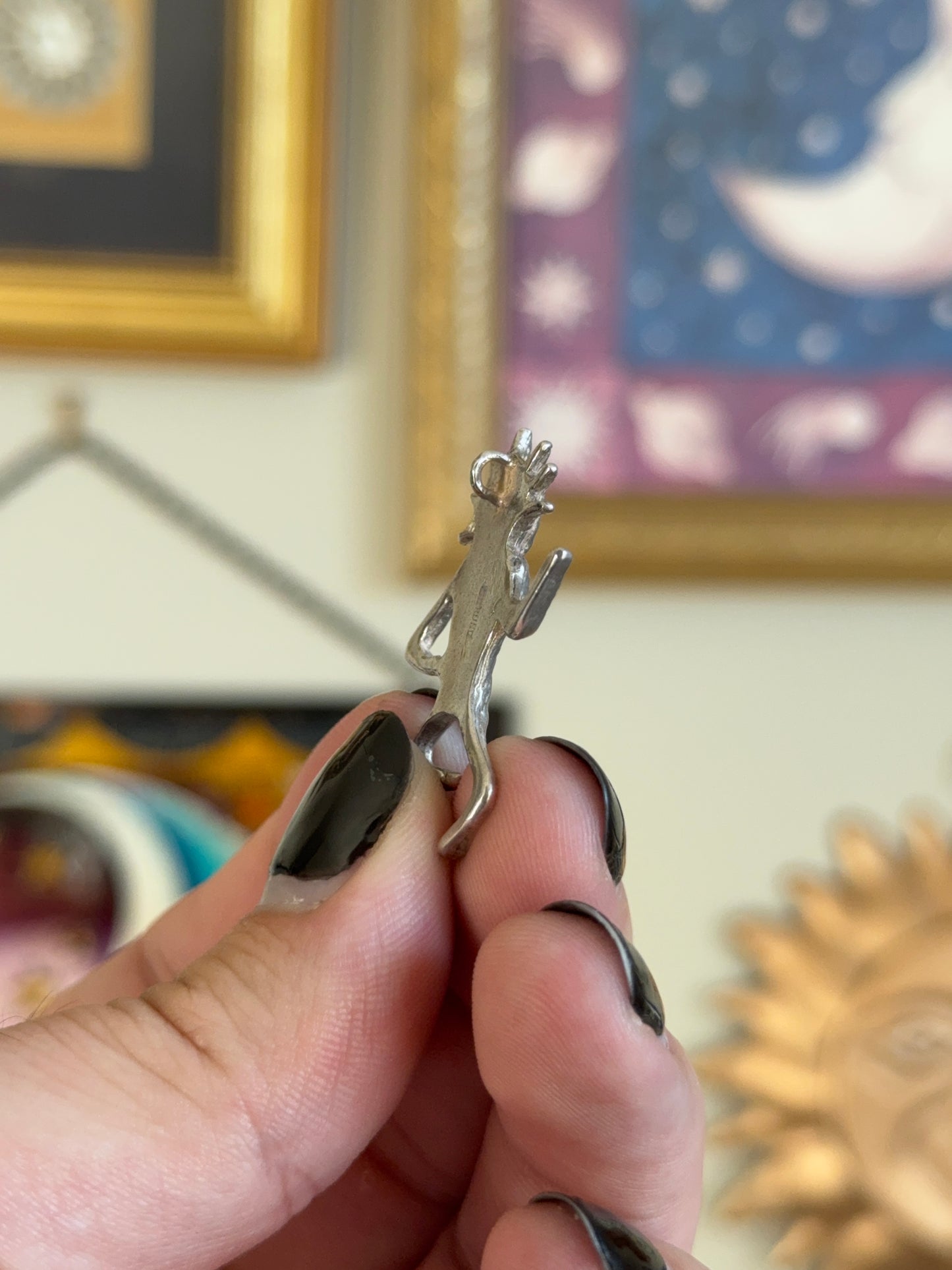 Silver Funky Person Pendant