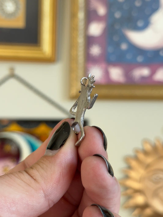 Silver Funky Person Pendant