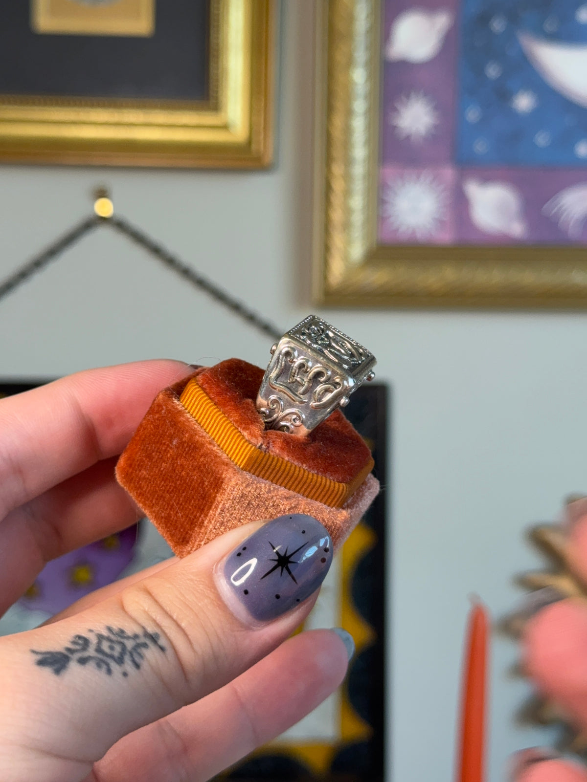 Unique amulet signet ring