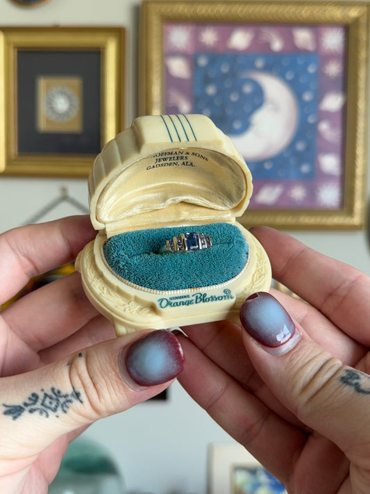 Yellow gold Tanzanite Ring