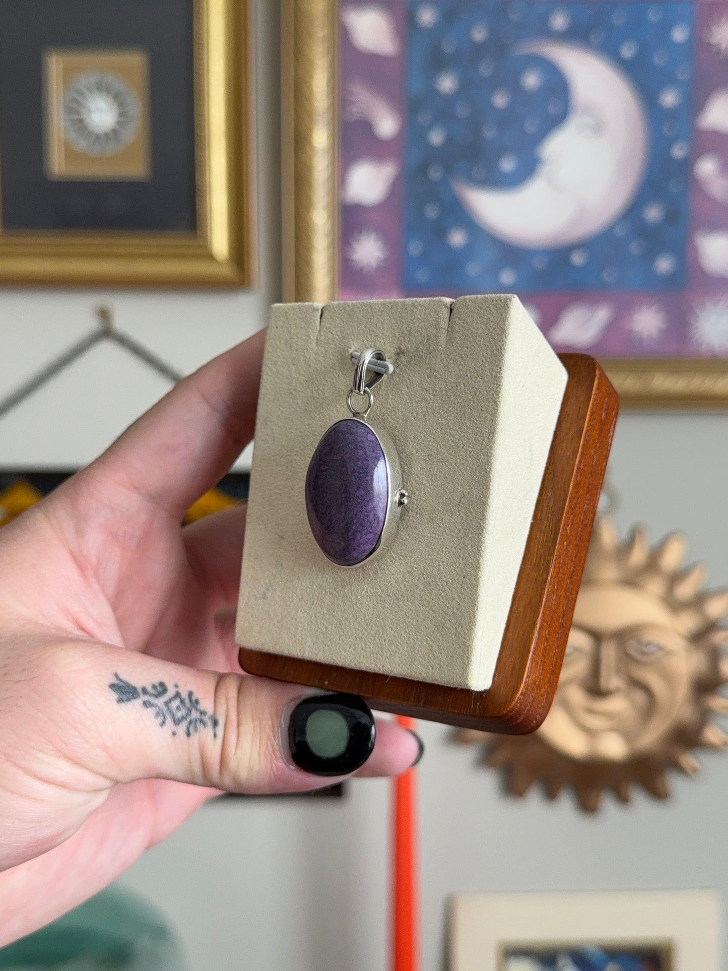 Charoite pendant
