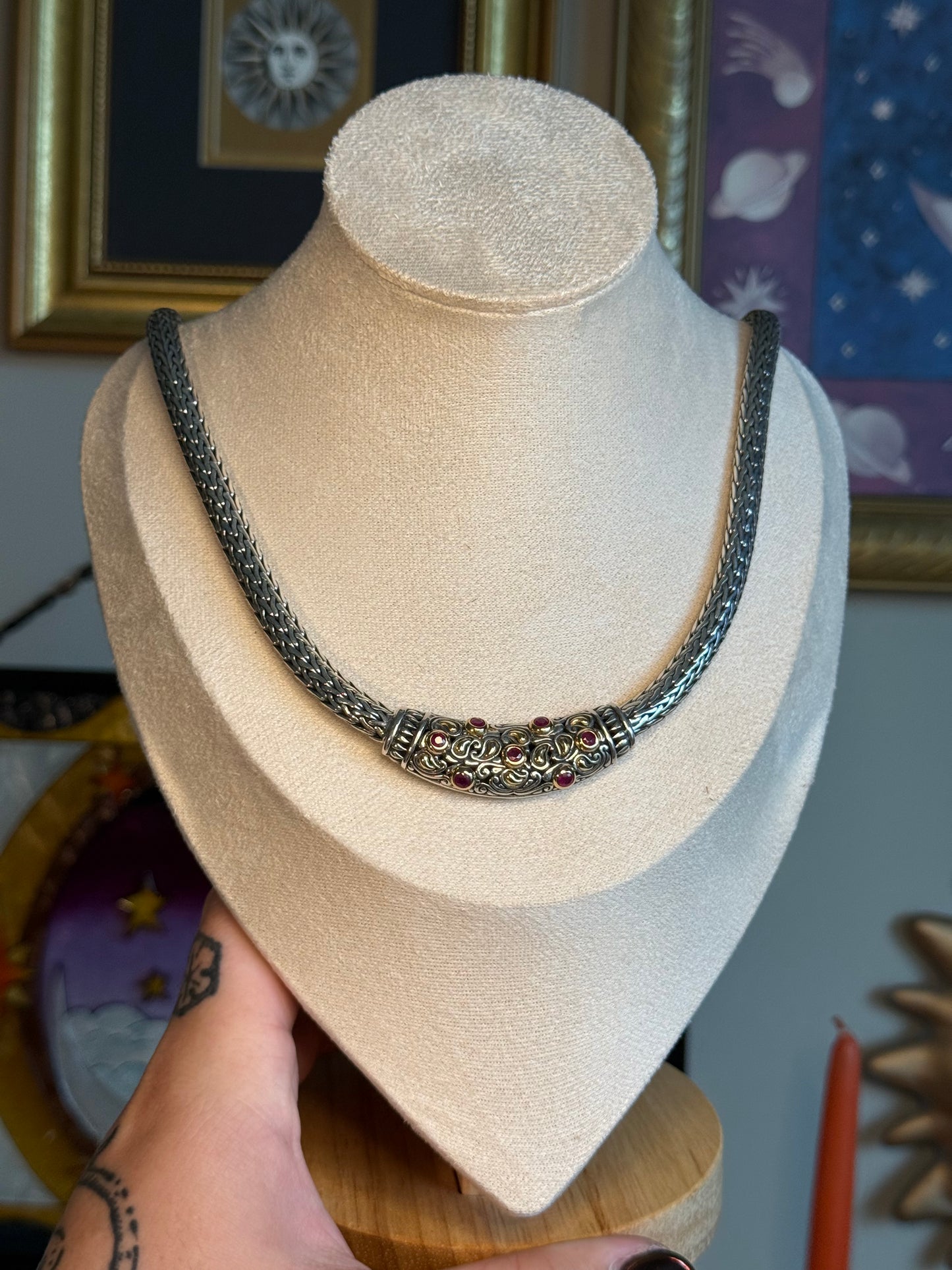 Samuel Behnam BJC ruby woven necklace