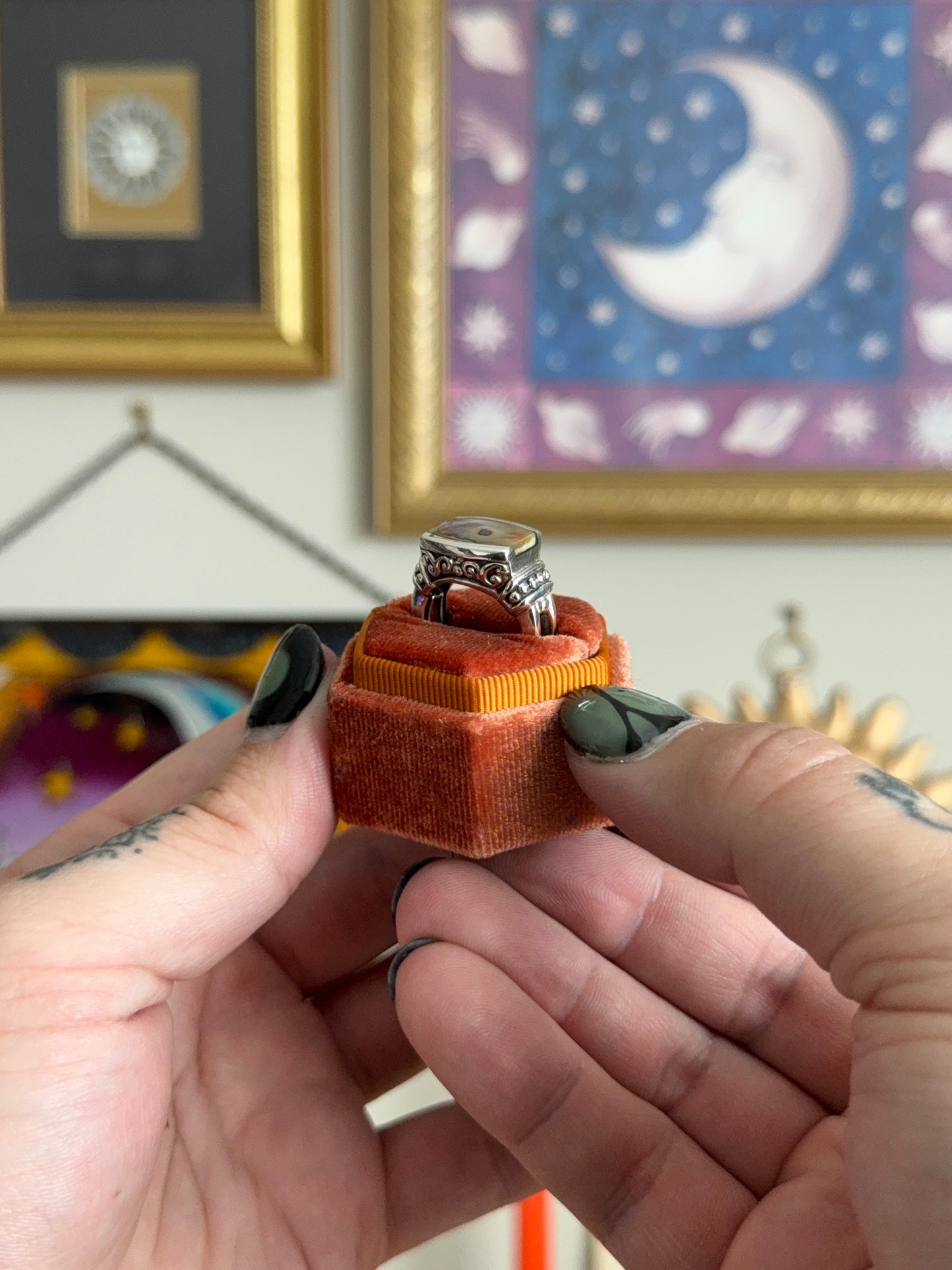 Chunky Abalone ring
