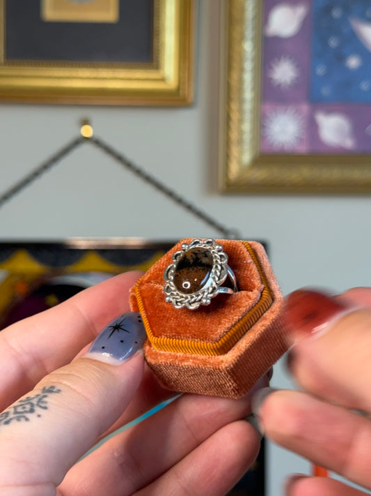 Petrified wood ring