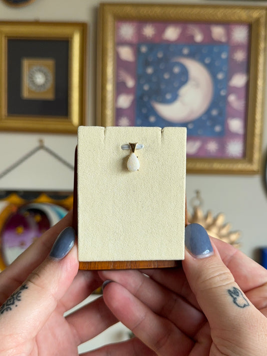 Pear shaped opal pendant