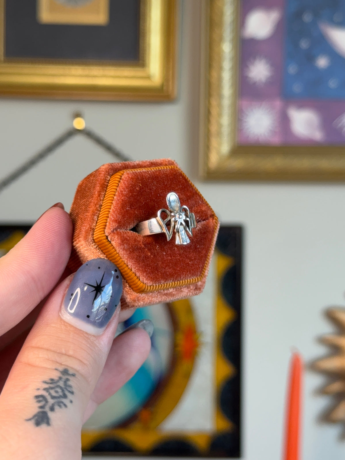 Spoon angel ring