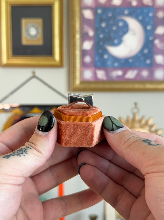 Unique modernist contemporary ring