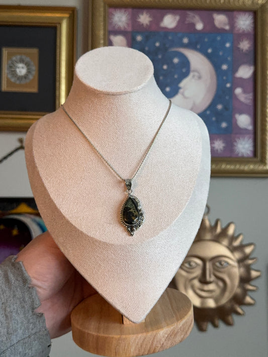 Sterling silver Orbital Jasper pendant