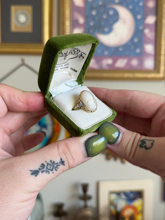 Antique cameo with filigree