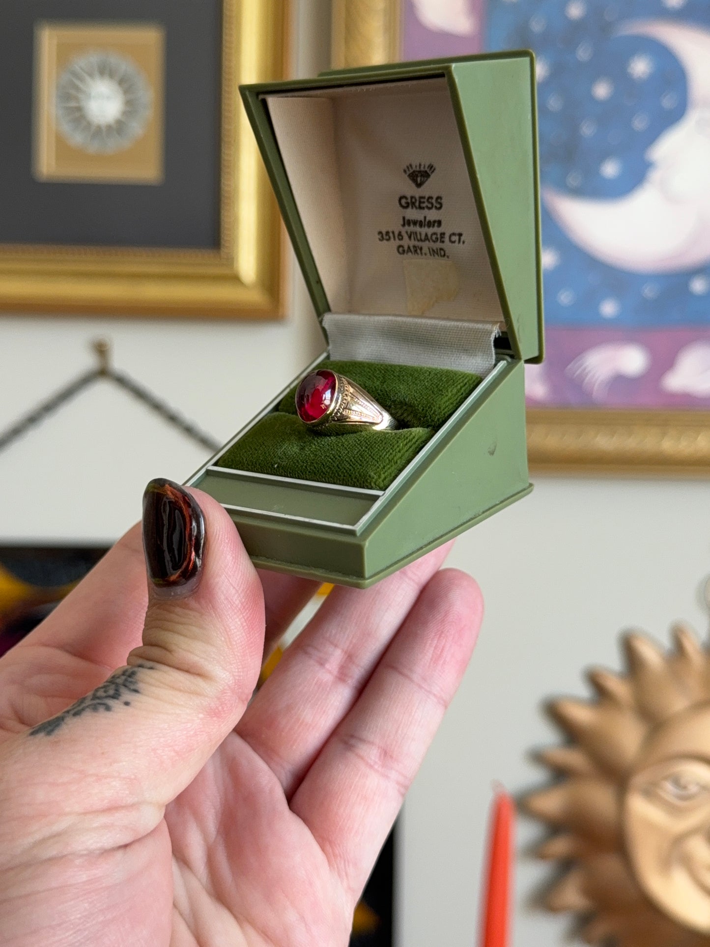 Ruby Cabochon signet
