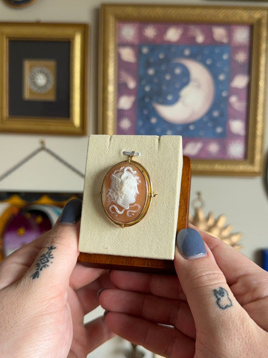 Antique Medusa cameo