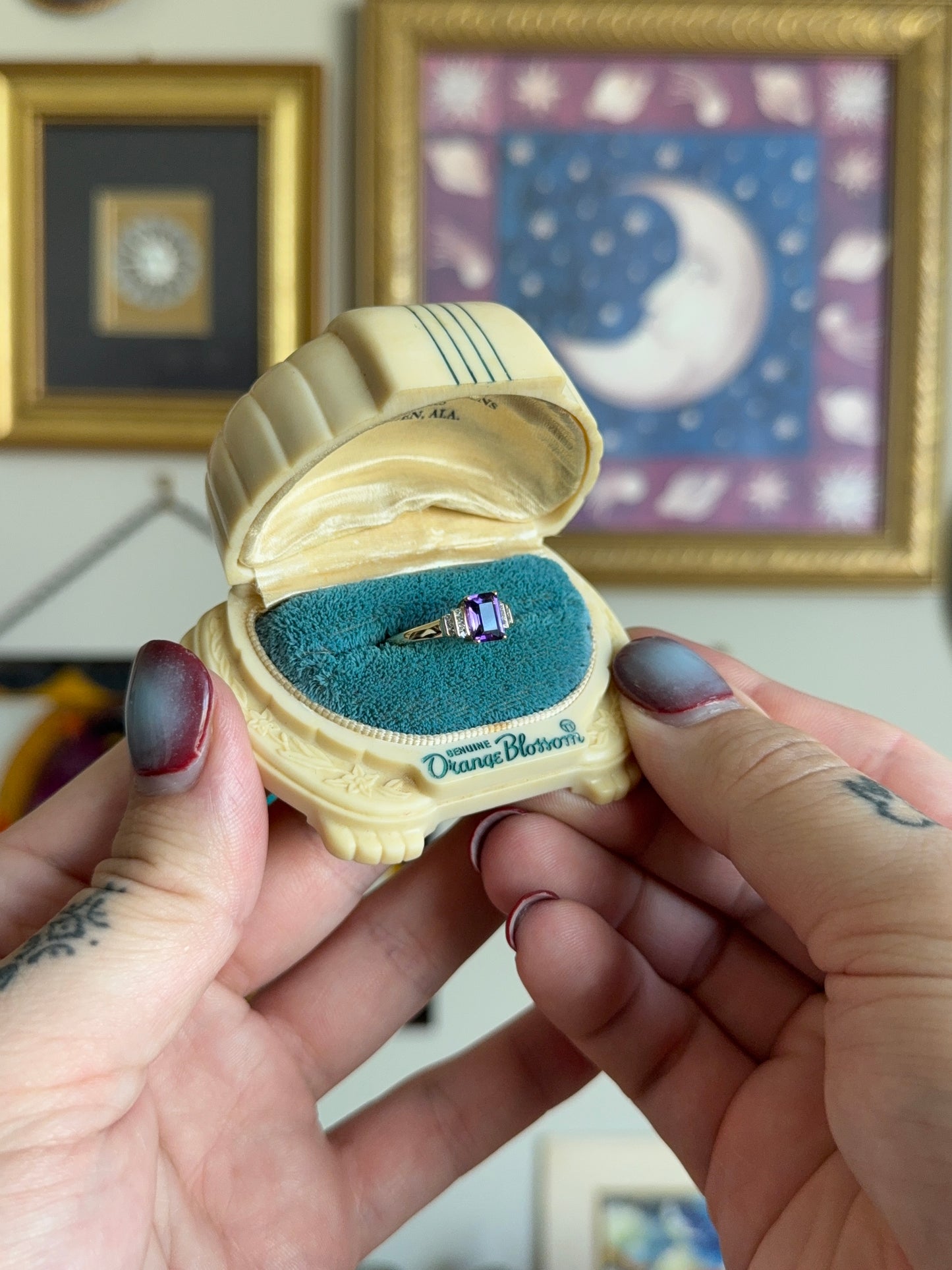 Amethyst Gold ring