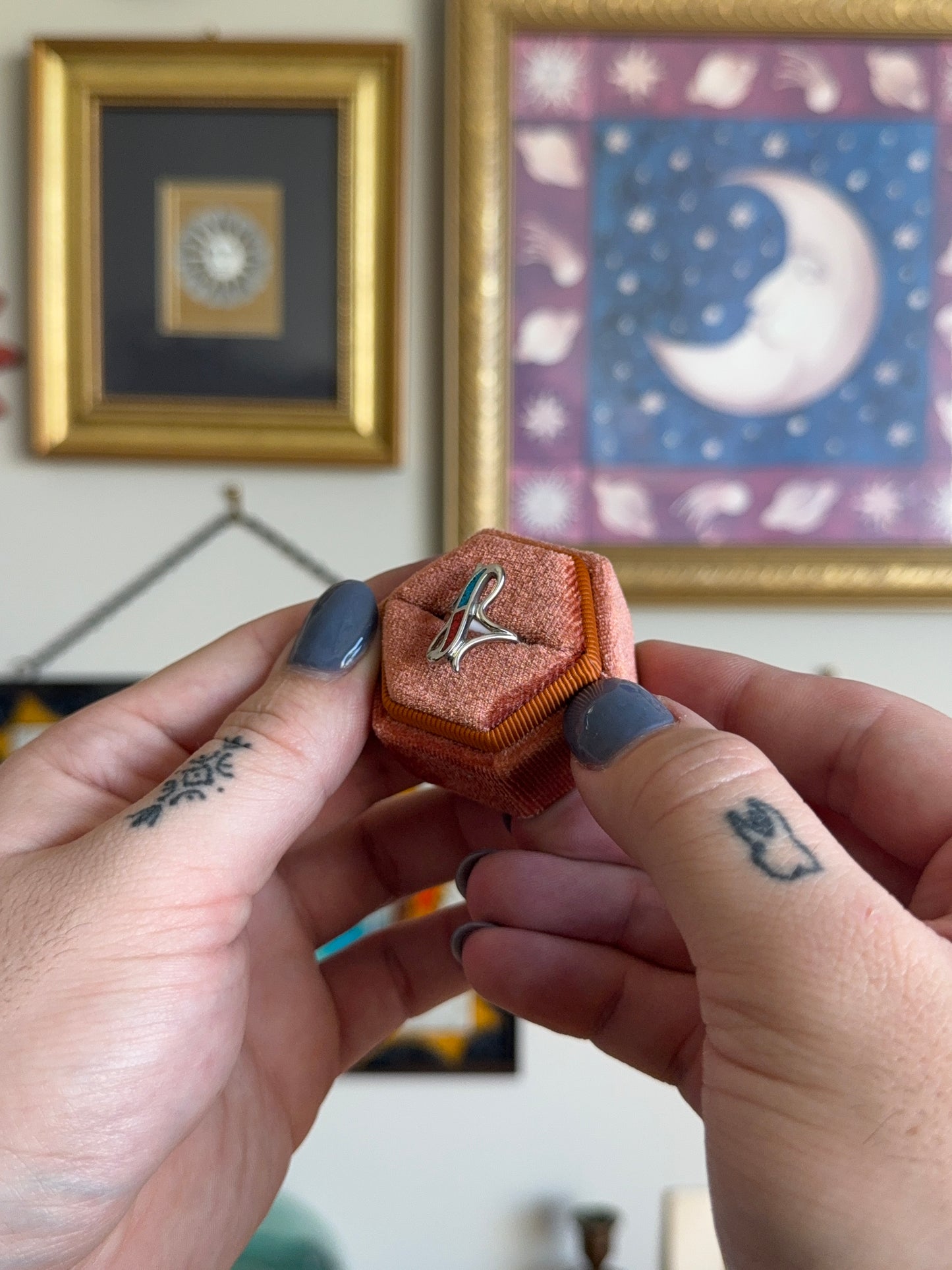 Intricate inlay ring