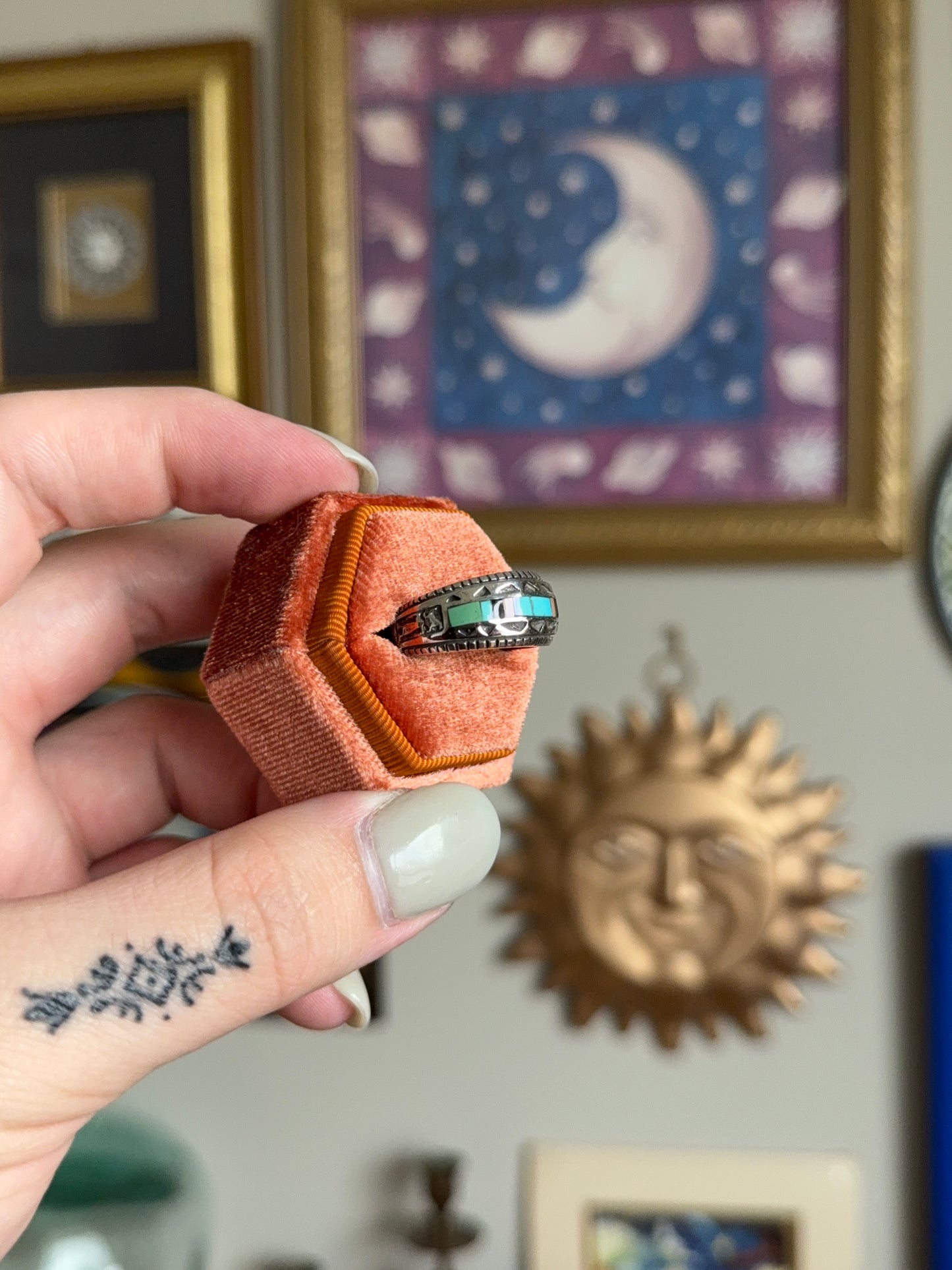 Multi stone band Navajo style