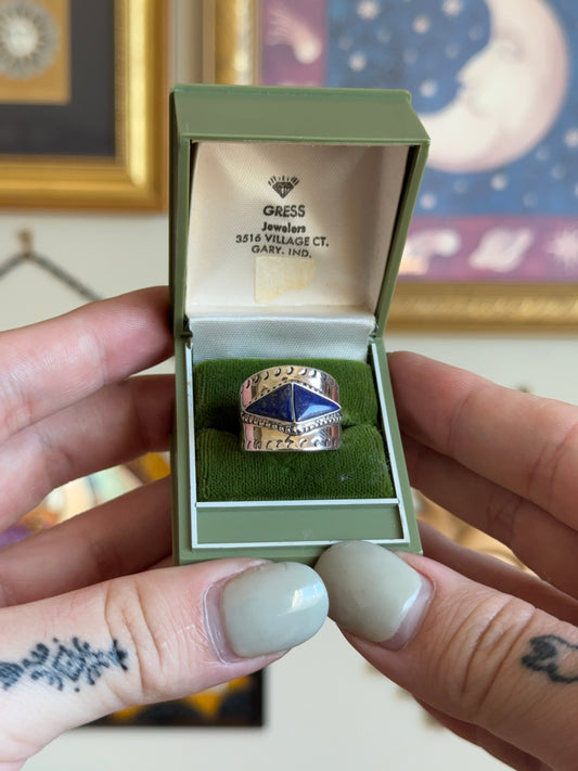 Silver Carolyn pollack lapis band