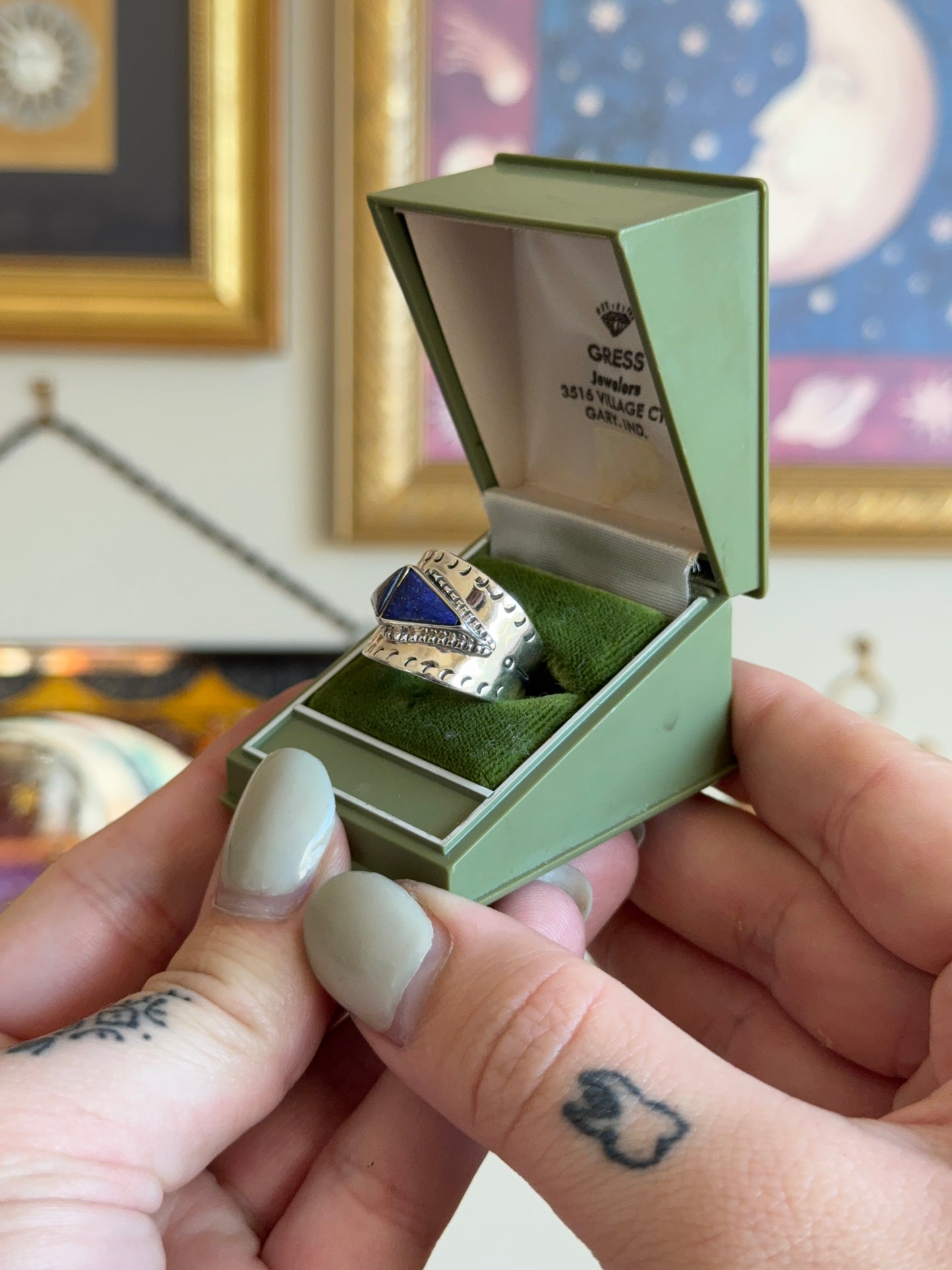 Silver Carolyn pollack lapis band